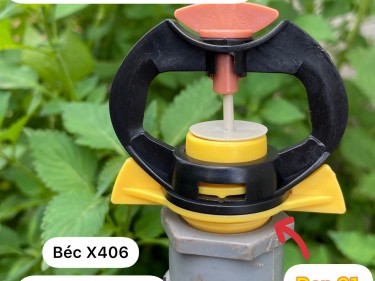 Béc X406 - Béc tưới phun mưa hạt nhỏ, đều từ trong ra ngoài