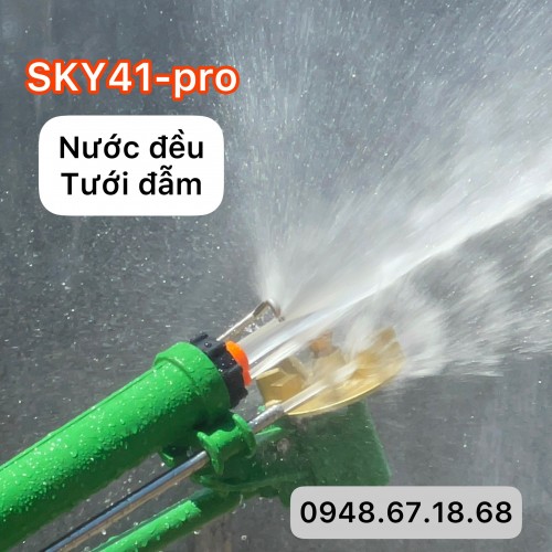 Béc SKY 41 pro - tưới đều nước đẫm với 3 họng phun và bánh răng đồng